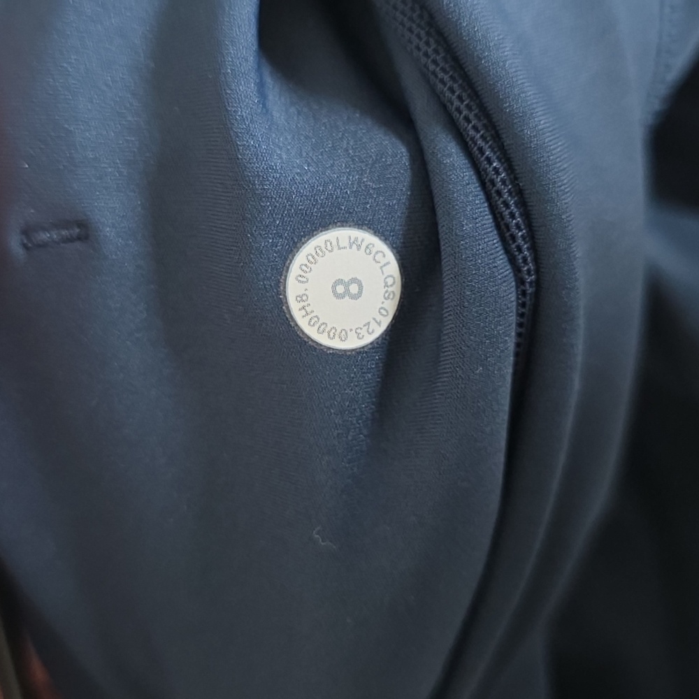 Lululemon Fast and Free High-Rise Crop 23" *Pockets in True Navy - Picture 6 of 6